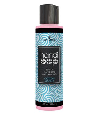 Sensuva SENSUVA HANDIPOP EDIBLE MASSAGE GEL COTTON CANDY 125ML