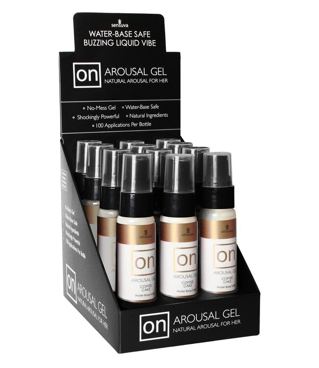 Sensuva SENSUVA ON COFFEE CAKE AROUSAL GEL 12 PIECE DISPLAY