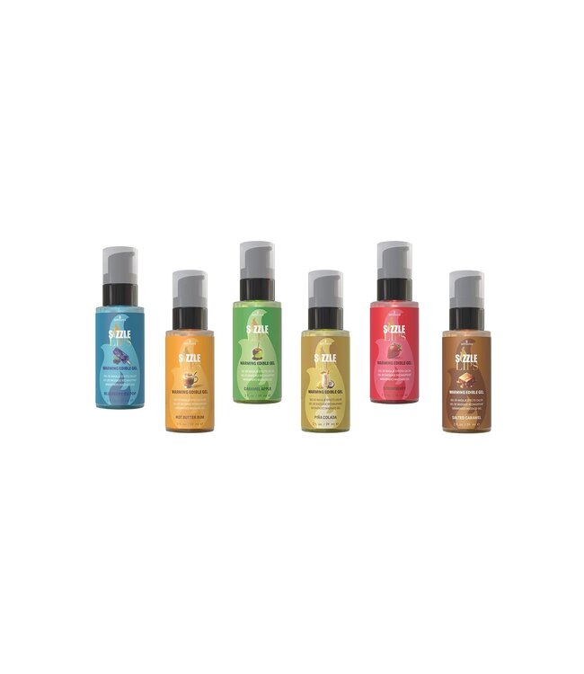 Sensuva SENSUVA SIZZLE LIPS WARMING GEL ASSORTED 12PCS 59ML