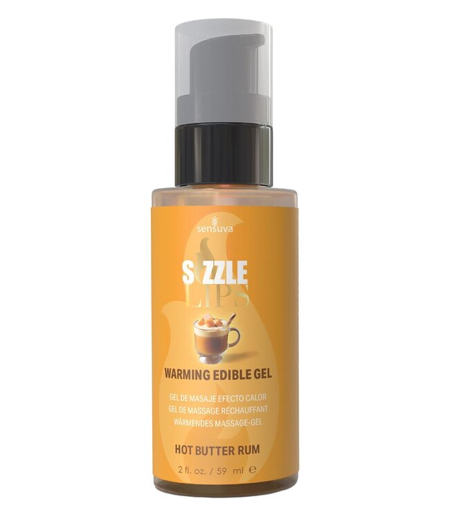 Sensuva SENSUVA SIZZLE LIPS WARMING GEL BUTTER RUM 59ML