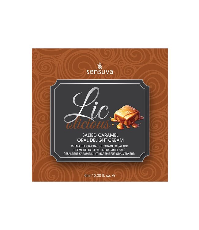 Sensuva SENSUVA LIC-O-LICIOUS ORAL DELIGHT CREAM SALTED CARAMEL 6 ML