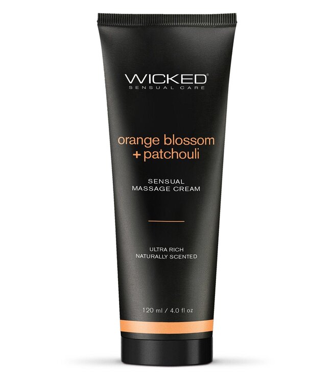 Wicked Sensual Care WICKED SENSUAL MASSAGE CREAM 120ML ORANGE BLOSSOM AND PATCHOULI SCENTED