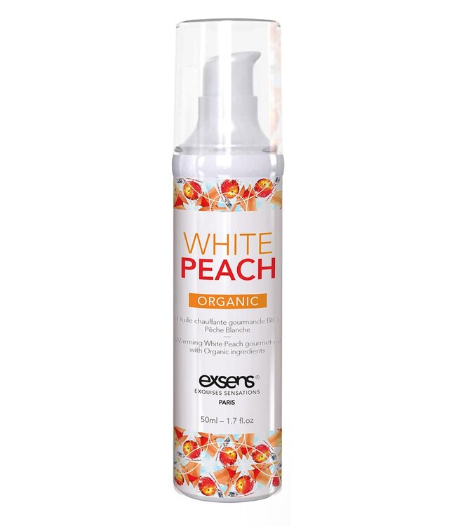 Exsens EXSENS WARMING MASSAGE OIL WHITE PEACH ORGANIC 50ML