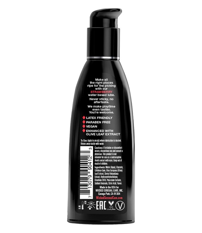 Wicked Sensual Care WICKED AQUA STRAWBERRY FLAVORED LUBRICANT 60ML