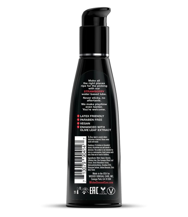 Wicked Sensual Care WICKED AQUA STRAWBERRY FLAVORED LUBRICANT 120ML
