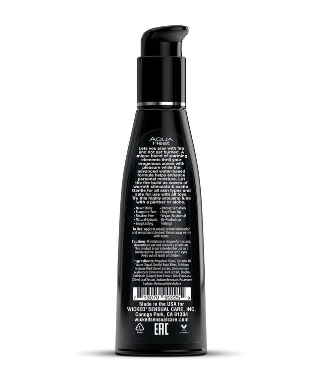 Wicked Sensual Care WICKED AQUA HEAT LUBRICANT 120ML