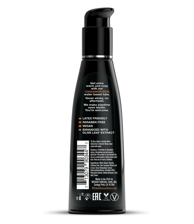 Wicked Sensual Care WICKED AQUA CINNAMON BUN FLAVORED LUBRICANT 120ML