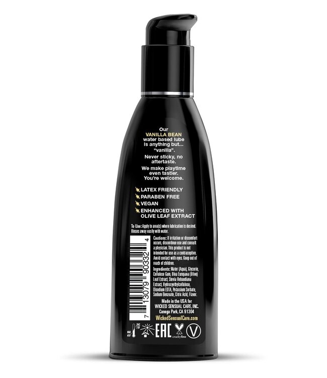 Wicked Sensual Care WICKED AQUA VANILLA BEAN FLAVORED LUBRICANT 60ML