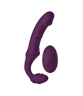 Dreamtoys BOLD. STORM REMOTE CONTROLLED STRAPLESS VIBRATOR STORM WITH 6 INCH DILDO