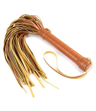 Dreamtoys BLAZE ELITE FLOGGER COGNAC VEGAN LEATHER