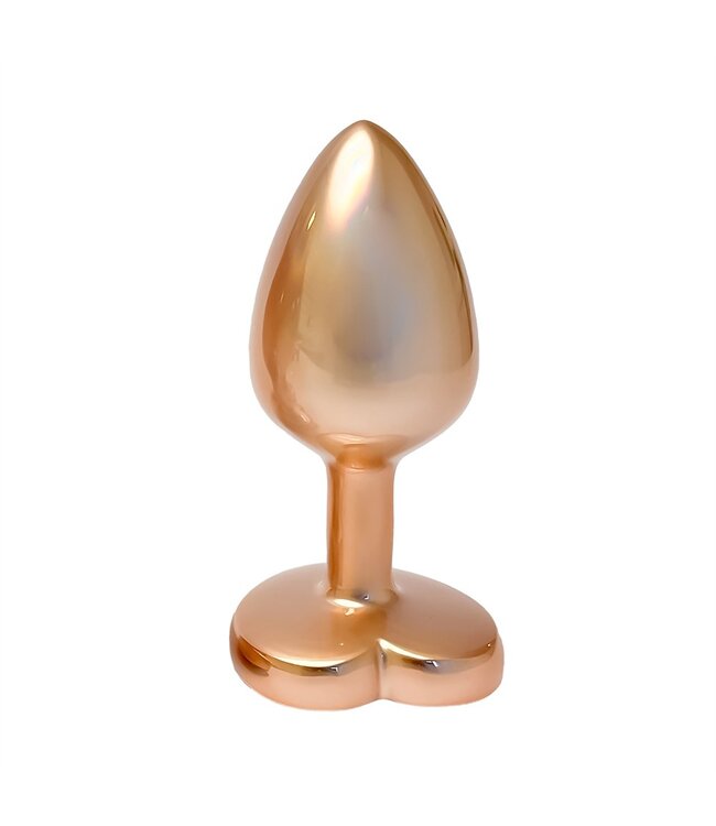 Dreamtoys GLEAMING LOVE PEARL GOLD PLUG SMALL