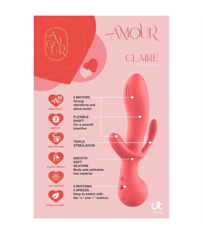 Dreamtoys AMOUR TRIPLE PLEASURE VIBE CLAIRE