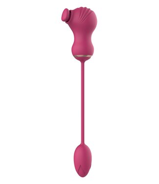 Dreamtoys ESSENTIALS FLEXIBLE DUAL STIMULATOR AND VIBRATING EGG PINK