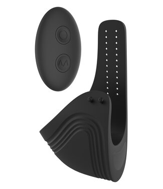 Dreamtoys RAMROD ADJUSTABLE VIBRATING COCKRING WITH REMOTE BLACK