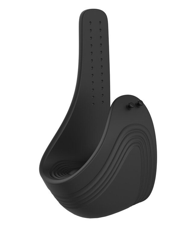 Dreamtoys RAMROD ADJUSTABLE VIBRATING COCKRING WITH REMOTE BLACK