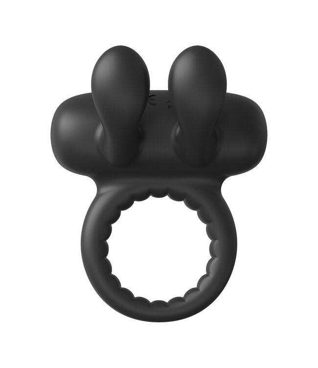 Dreamtoys RAMROD RABBIT VIBRATING COCKRING BLACK