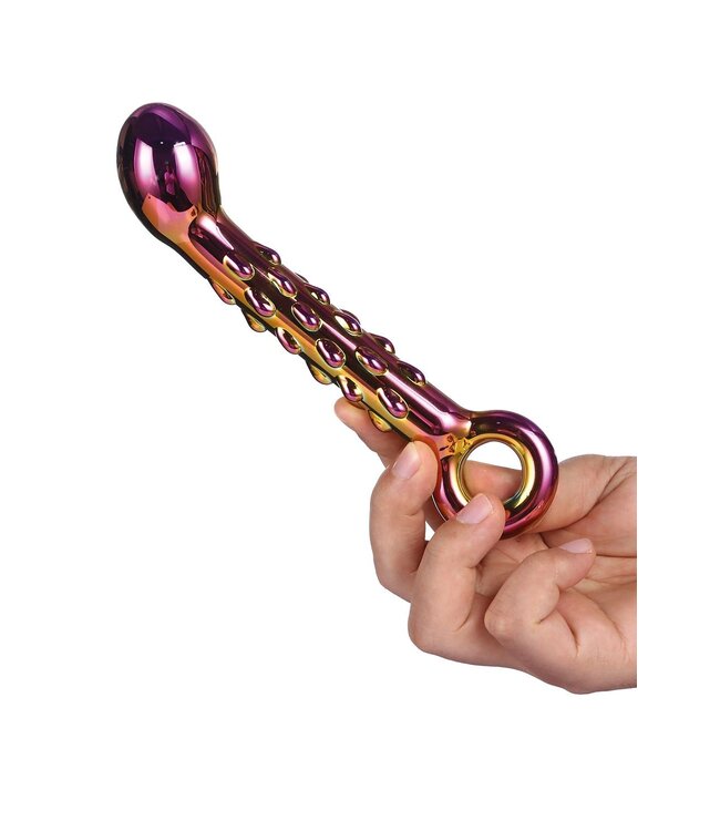 Dreamtoys GLAMOUR GLASS RIBBED G-SPOT DILDO