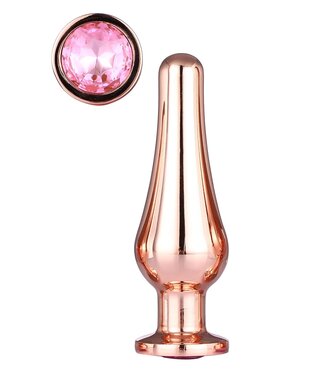Dreamtoys GLEAMING LOVE ROSE GOLD PLEASURE PLUG M