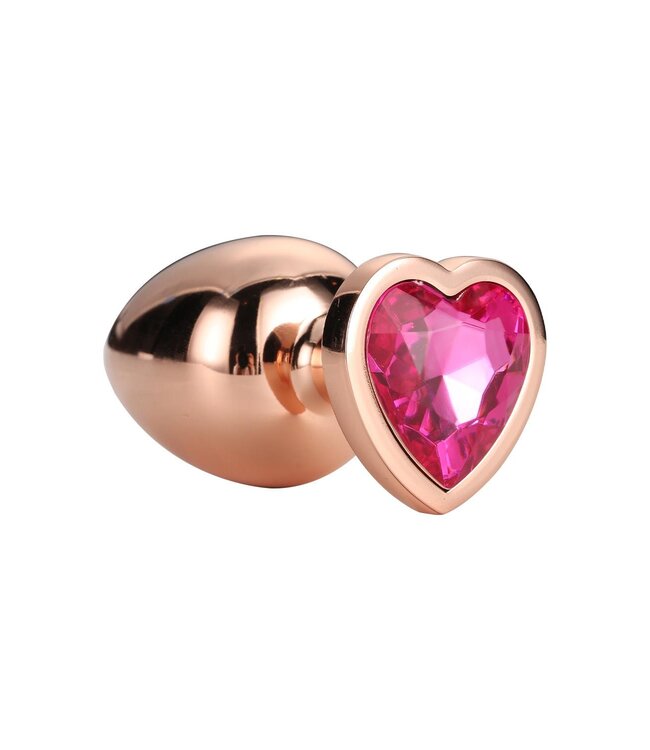 Dreamtoys GLEAMING LOVE ROSE GOLD PLUG LARGE
