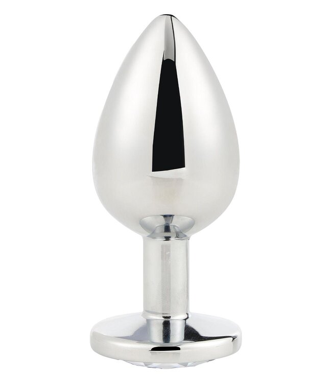 Dreamtoys GLEAMING LOVE SILVER PLUG LARGE