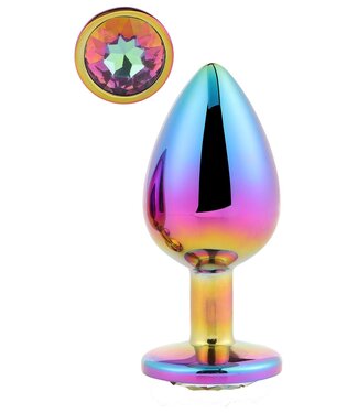 Dreamtoys GLEAMING LOVE MULTICOLOUR PLUG LARGE