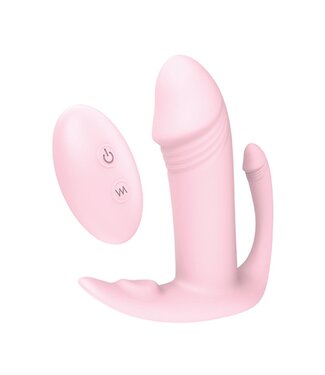 Dreamtoys ESSENTIALS REMOTE TRI-PLEASURER PINK