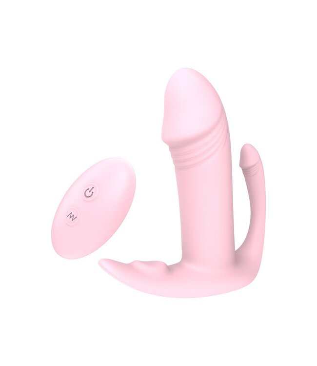 Dreamtoys ESSENTIALS REMOTE TRI-PLEASURER PINK