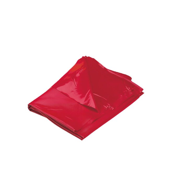 NMC VINYL BED SHEET RED 158x227CM