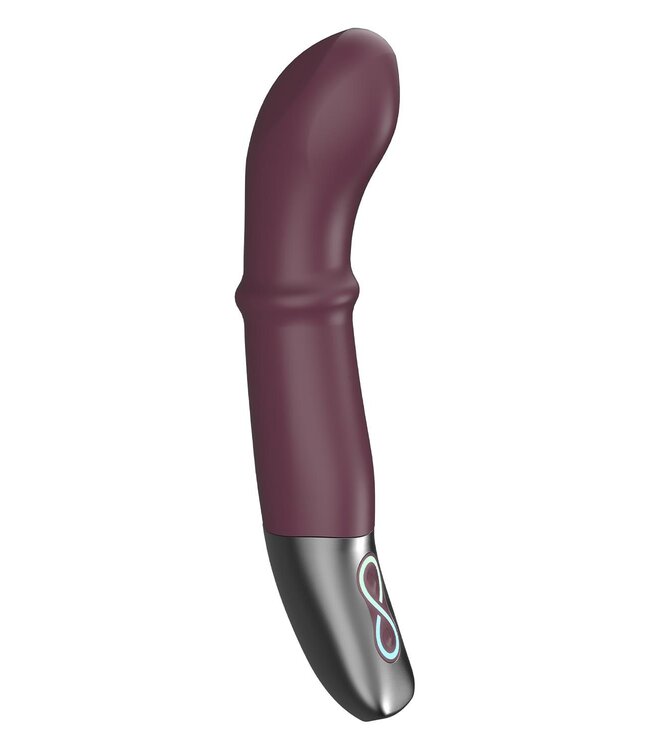 NMC NMC 7 INCH SILICONE RECHARGEABLE VIBRATOR RUBINE RED