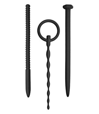 NMC NMC 3 IN 1 SILICONE URETHRAL SOUND KIT SET BLACK