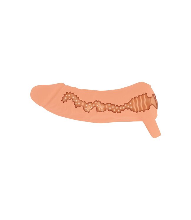 NMC NMC TWO IN ONE 7 INCH PENIS EXTENDER AND MASTURBATOR FLESH