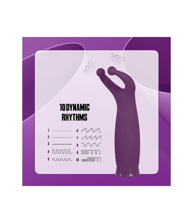 NMC NMC 5 INCH RECHARGEABLE SILICONE 10 FUNCTIONS SPEED STIMULATOR PURPLE