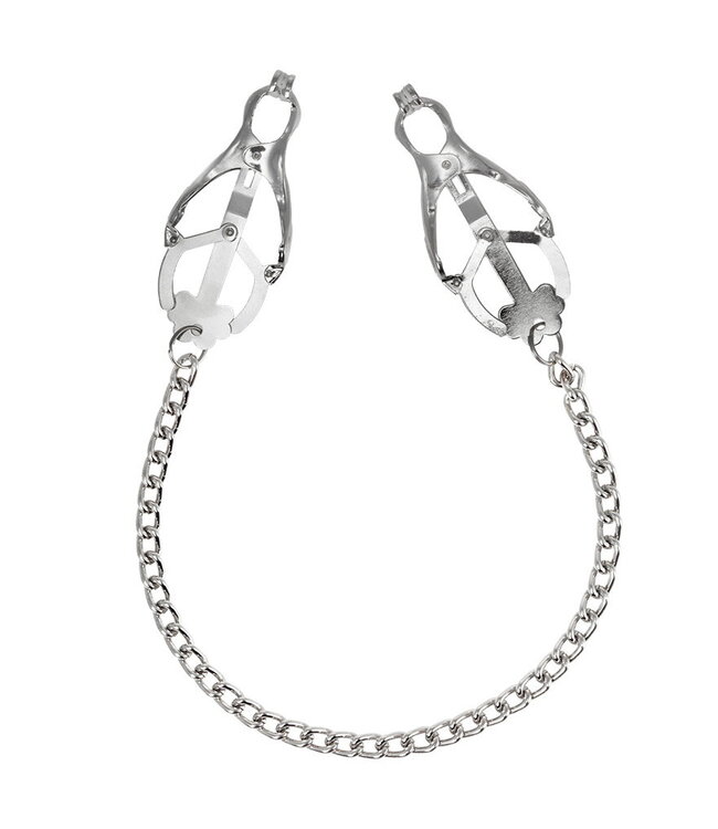 Rimba Rimba Bondage Play - Verstelbare tepelklemmen aan ketting