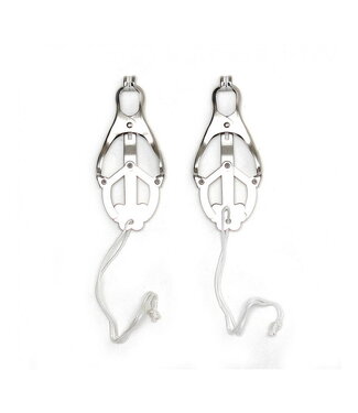 Rimba Rimba Bondage Play - Verstelbare tepelklemmen met koordjes