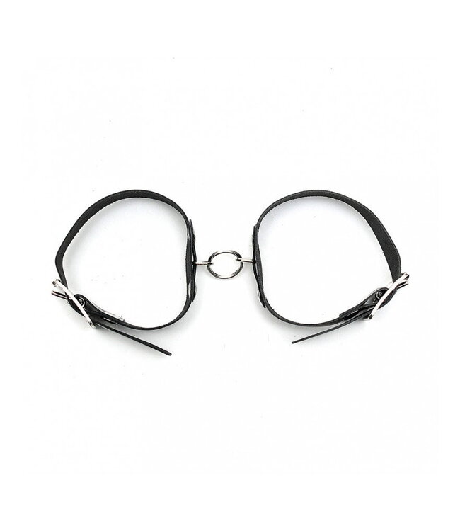Rimba Rimba - Eenvoudige lederen arm boeien met ring