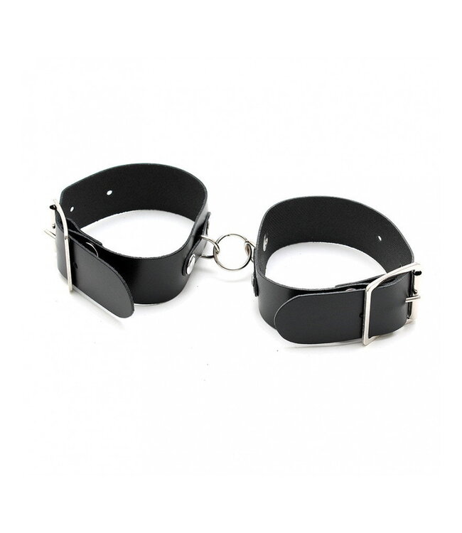 Rimba Rimba - Eenvoudige lederen arm boeien met ring