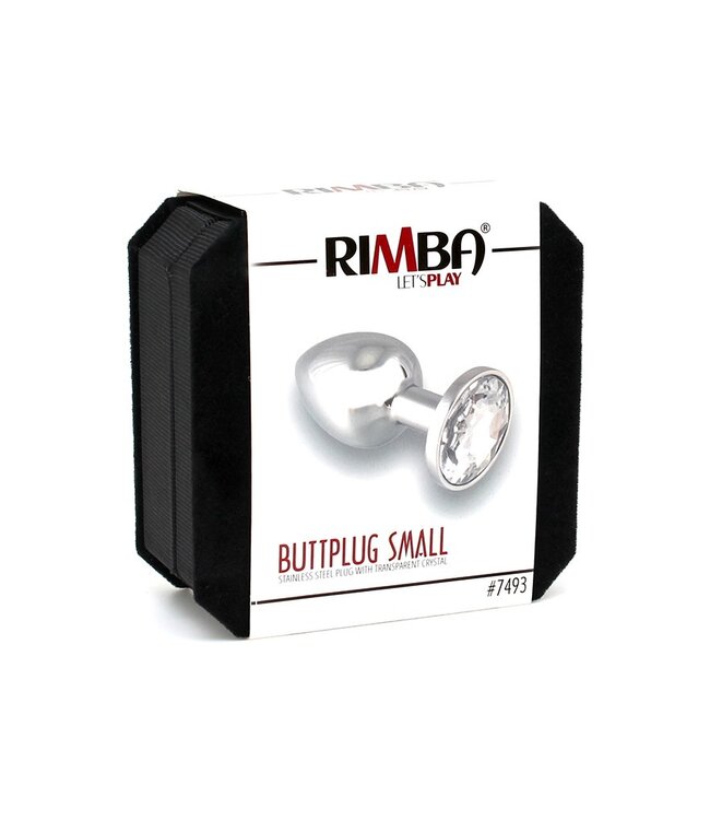 Rimba Rimba - Buttplug KLEIN met kristal (unisex)