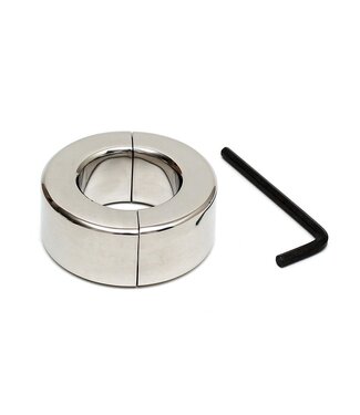 Rimba Rimba Bondage Play - RVS Ballstretcher met inbussleutel (hoogte 2.5 cm)
