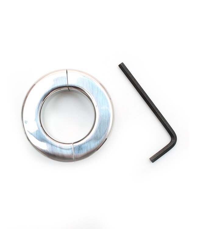 Rimba Rimba Bondage Play - RVS Ballstretcher met inbussleutel (hoogte 2.5 cm)