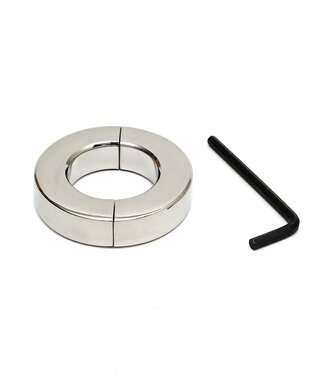 Rimba Rimba Bondage Play - RVS Ballstretcher met inbussleutel (hoogte 1,5 cm)