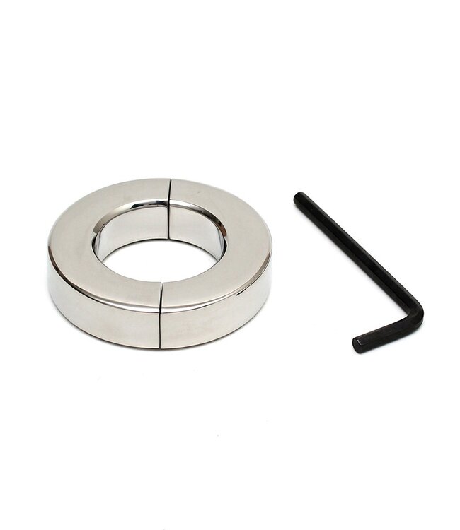 Rimba Rimba Bondage Play - RVS Ballstretcher met inbussleutel (hoogte 1,5 cm)