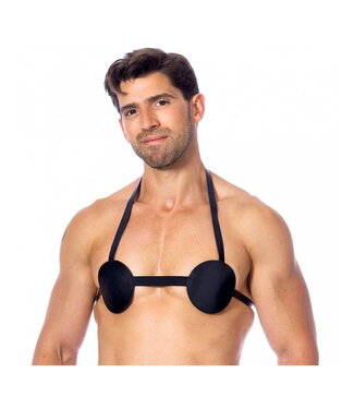 Rimba Rimba - Heren nipple harnas met spijkers naar binnen