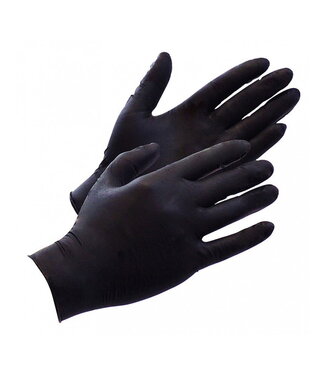 Rimba Rimba Latex Play - Latex Wegwerphandschoenen (100 stuks) - Zwart
