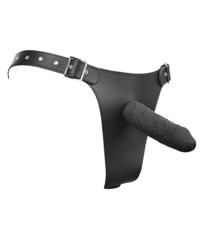Rimba Rimba - Voorbind slip met dildo (3,5 x 12 cm) naar binnen en (4 x 17 cm) naar buiten