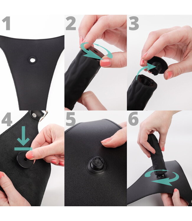 Rimba Rimba - Kuisheid Slip met Hangsloten en Plug aan Binnenzijde