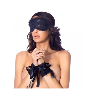 Rimba Satijnlook Handboeien en Masker