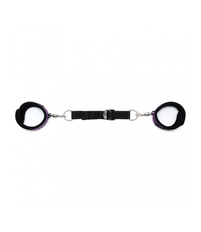 Rimba Rimba - Soft Bondage klittenband voetboeien met band van 30 cm. en karabijnhaken