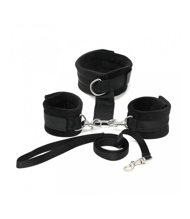Rimba Rimba - Soft Bondage halsband met handboeien