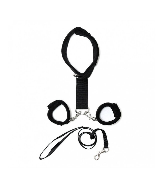Rimba Rimba - Soft Bondage halsband met handboeien