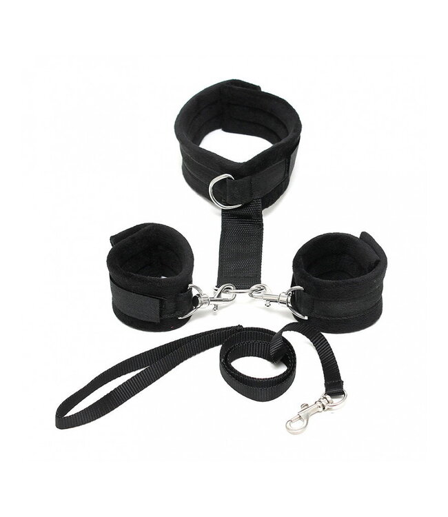 Rimba Rimba - Soft Bondage halsband met handboeien